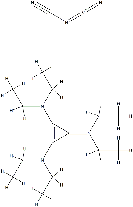 1,2,3-Tris(diethylamino)cyclopropenium dicyanamide Structure
