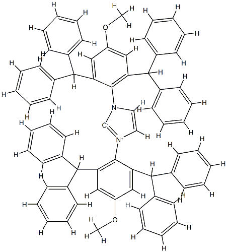 N,N'-Bis(2,6-bis(diphenylMethyl)-4-Methoxyphenyl)iMidazol-2-ylidene, Min. 98% IPr*OMe Structure