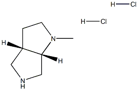 rac-(3aS,6aS)-1-methyloctahydropyrrolo[3,4-b]pyrrole dihydrochloride Structure