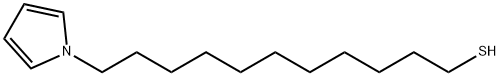 11-(1H-ピロール-1-イル)ウンデカン-1-チオール 化学構造式
