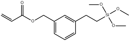 (丙烯酰氧基甲基)苯基乙基三甲氧基硅烷 结构式