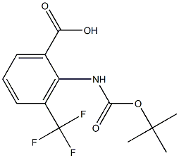 2-(tert-butoxycarbonylamino)-3-(trifluoromethyl)benzoic acid Structure