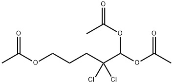 1,1,5-TRIACETOXY-2,2-DICHLOROPENTANE, 97 Struktur