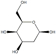 2-Deoxy-β-D-lyxo-hexopyranose 结构式