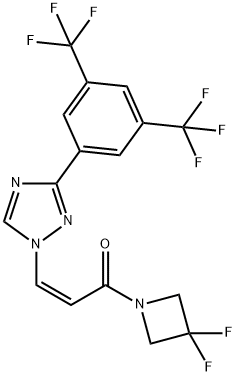 (Z)-3-(3-(3,5-bis(trifluoroMethyl)phenyl)-1H-1,2,4-triazol-1-yl)-1-(3,3- Structure