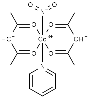 nitro-bis(2,4-pentanedionato)(pyridine)cobalt(III) 结构式