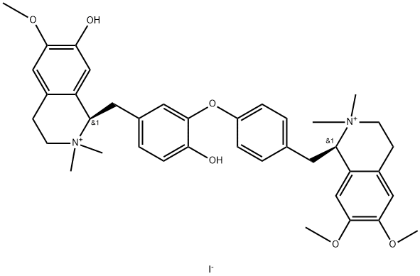 N,N'-diMethyldaurisoline iodide Structure