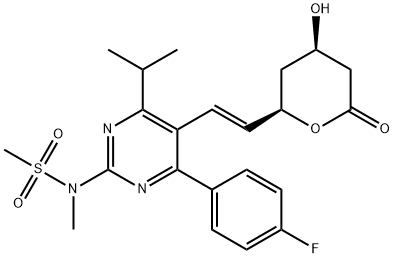 (3R,5R)-ロスバスタチンラクトン 化学構造式