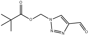 (4-formyl-1H-[1,2,3]-triazol-1-yl)methyl pivalate Structure