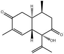 7α-Hydroxy-4,11-cadinadiene-3,8-dione Structure