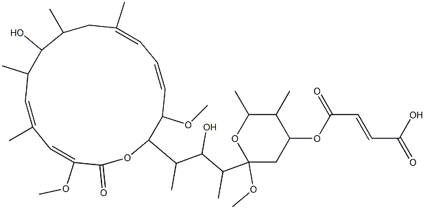 23-Deethyl-2-demethyl-2-methoxy-23-methyl-19-O-methylhygrolidin Struktur