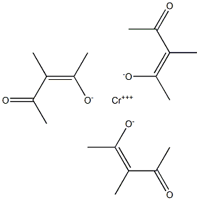 CHROMIUM(3+),(Z)-3-METHYL-4-OXOPENT-2-EN-2-OLATE, 14244-35-0, 结构式