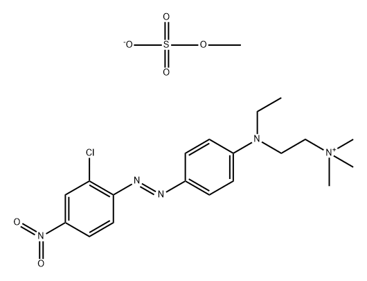 [2-[[4-[(2-chloro-4-nitrophenyl)azo]phenyl]ethylamino]ethyl]trimethylammonium] methyl sulphate Structure