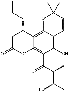 胡桐素 E,142566-61-8,结构式