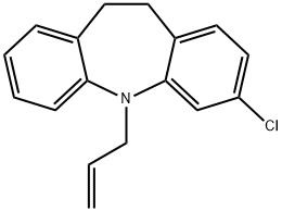 N-アリル-3-クロロ-10,11-ジヒドロ-5H-ジベンゾ[B,F]アゼピン 化学構造式