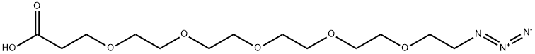 Azido-PEG5-acid Struktur