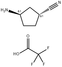 3-氨基环戊氰三氟醋酸, 1426426-27-8, 结构式