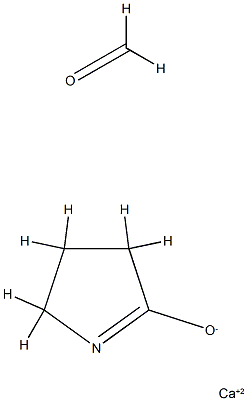 Formaldehyd, Polymer mit 2-Pyrrolidinon, Calcium Salz Structure