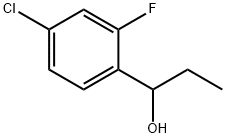 1-(4-氯-2-氟苯基)丙烷-1-醇, 1427380-66-2, 结构式