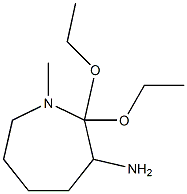 1H-Azepin-3-amine,2,2-diethoxyhexahydro-1-methyl-(9CI) Structure
