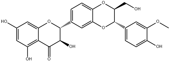 シリビンＢ 化学構造式