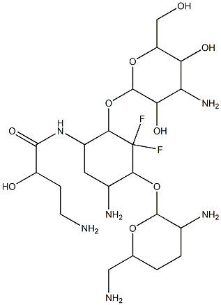5-deoxy-5,5-difluoroarbekacin Structure