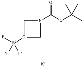 (1-(TERT-ブチルトキシカルボニル)アゼチジン-3-イル)トリフルオロほう酸カリウム 化学構造式