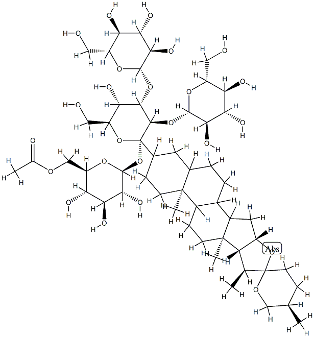 薤白苷D, 143049-27-8, 结构式