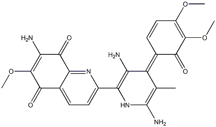 2'-decarboxy-2'-aminostreptonigrin Struktur