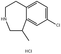 Lorcaserin hydrochloride 化学構造式