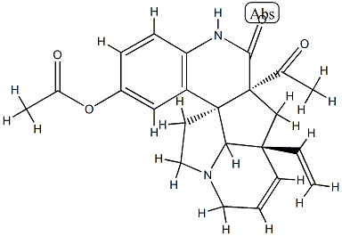 10-Acetoxyscandine Struktur