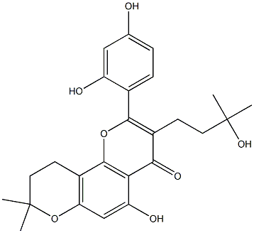 8-异桑皮黄素水合物 结构式