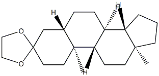 5α-Androstan-3-one ethylene acetal Struktur