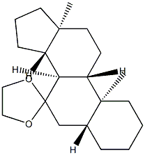 5α-Androstan-7-one ethylene acetal Struktur