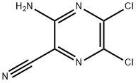 3-AMINO-5,6-DICHLOROPYRAZINE-2-CARBONITRILE, 14340-28-4, 结构式