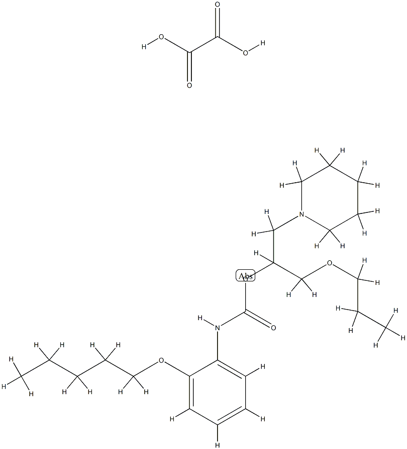 oxalic acid, [1-(1-piperidyl)-3-propoxy-propan-2-yl] N-(2-pentoxypheny l)carbamate Structure