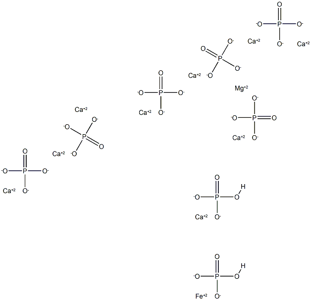 りん酸カルシウム【Ca3O8P2】 化学構造式