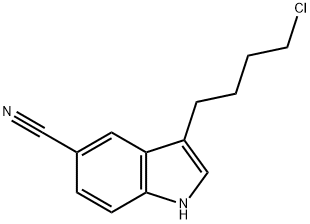3-(4-氯代丁基)-5-氰基吲哚, 143612-79-7, 结构式