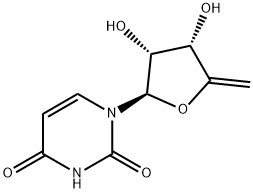 Uridine, 4',5'-didehydro-5'-deoxy- 化学構造式