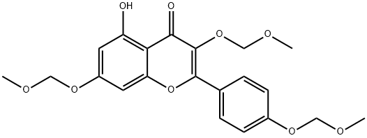 KaeMpferol Tri-O-MethoxyMethyl Ether,143724-66-7,结构式