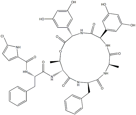 靠钦霉素 Ⅱ, 143728-98-7, 结构式