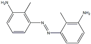 3,3′-ジアミノ-2,2′-ジメチルアゾベンゼン 化学構造式