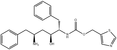 (2S,3S,5S)-5-Amino-2-(N-((5-thiazolyl)-methoxycarbonyl)amino)-1,6-diphenyl-3-hydroxyhexane