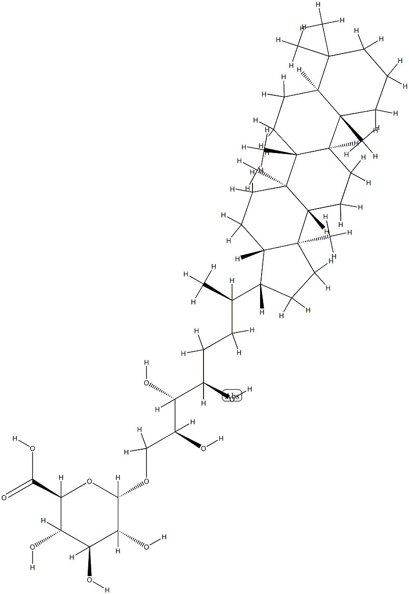 O-glucuronopyranosyl bacteriohopanetetrol 结构式