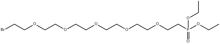 Bromo-PEG5-phosphonic acid ethyl ester Struktur