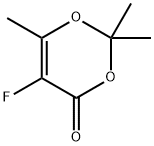 4H-1,3-Dioxin-4-one,5-fluoro-2,2,6-trimethyl-(9CI) Struktur