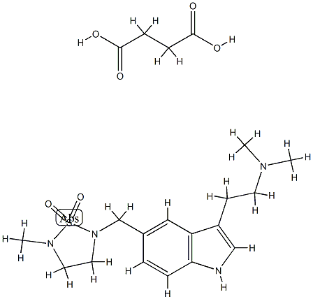 N,N-Dimethyl-5-[(5-methyl-1,1-dioxodo-1,2,5-thiadiazolidin-2-yl)methyl]-1H-indole-3-ethanaminesuccinate Structure