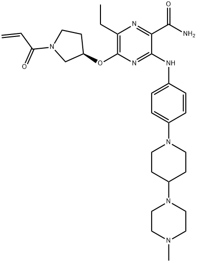 ナコチニブ 化学構造式
