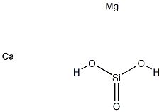 Calcium magnesium disilicon hexaoxide (monoclinic) Struktur