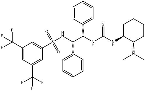 N-[(1S,2S)-2-[[[[(1S,2S)-2-(diMethylaMino)cyclohexyl]aMino]thioxoMethyl]aMino]-1,2-diphenylet Structure